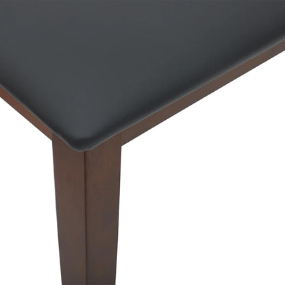 Panca 90 cm Marrone in Legno Massello di Hevea - homemem39