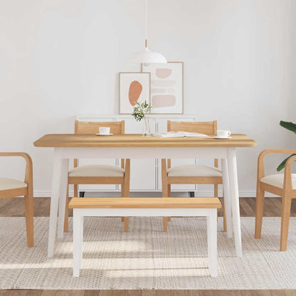 Panca 90 cm in Legno Massello di Hevea - homemem39