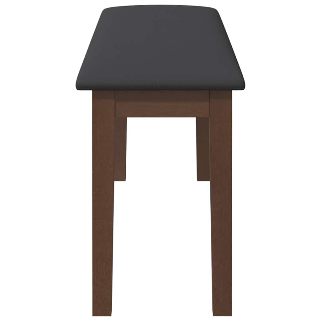 Panca 110 cm Marrone in Legno Massello di Hevea - homemem39