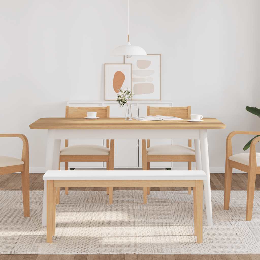 Panca 110 cm in Legno Massello di Hevea