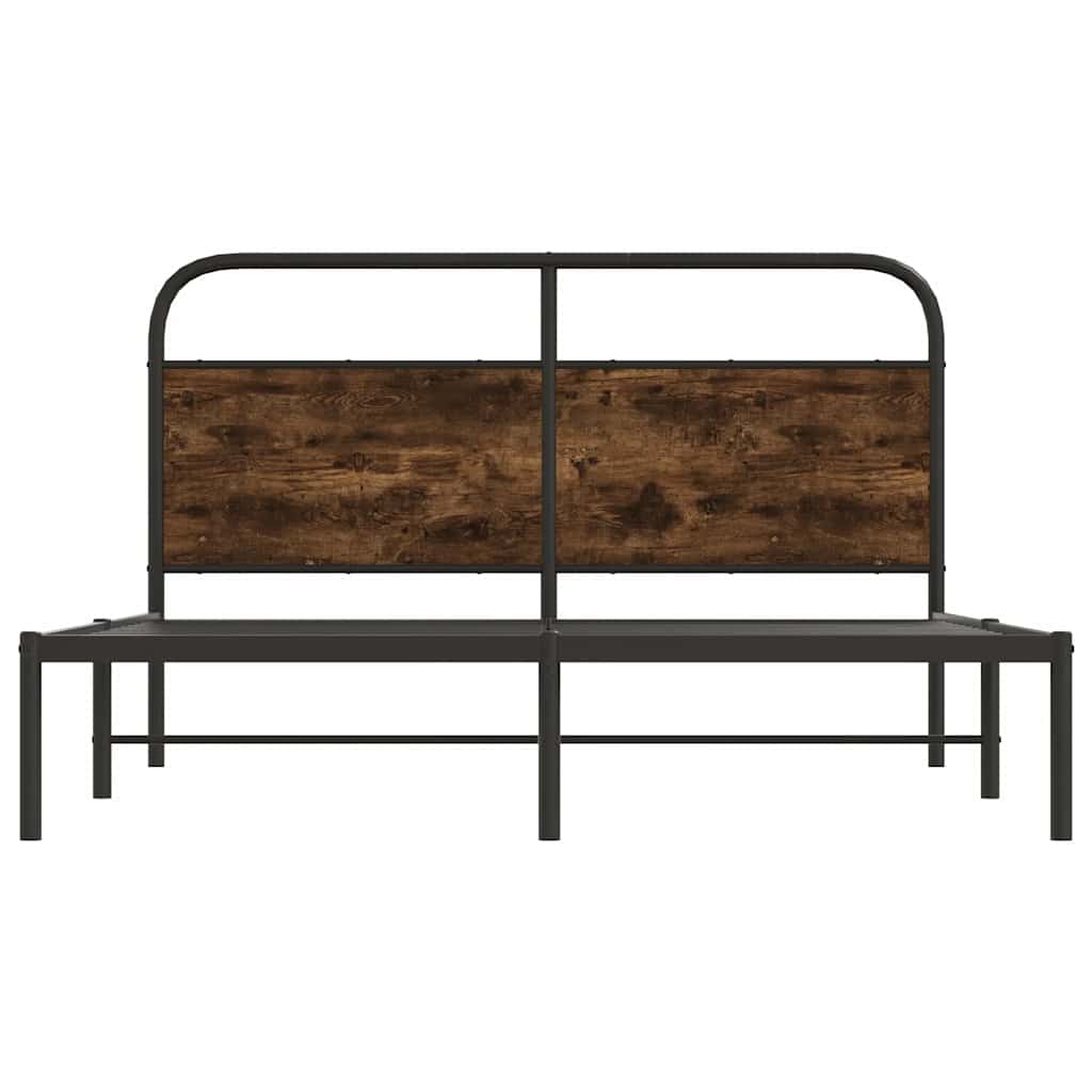 Giroletto senza Materasso Rovere Fumo 150x200 cm in Truciolato