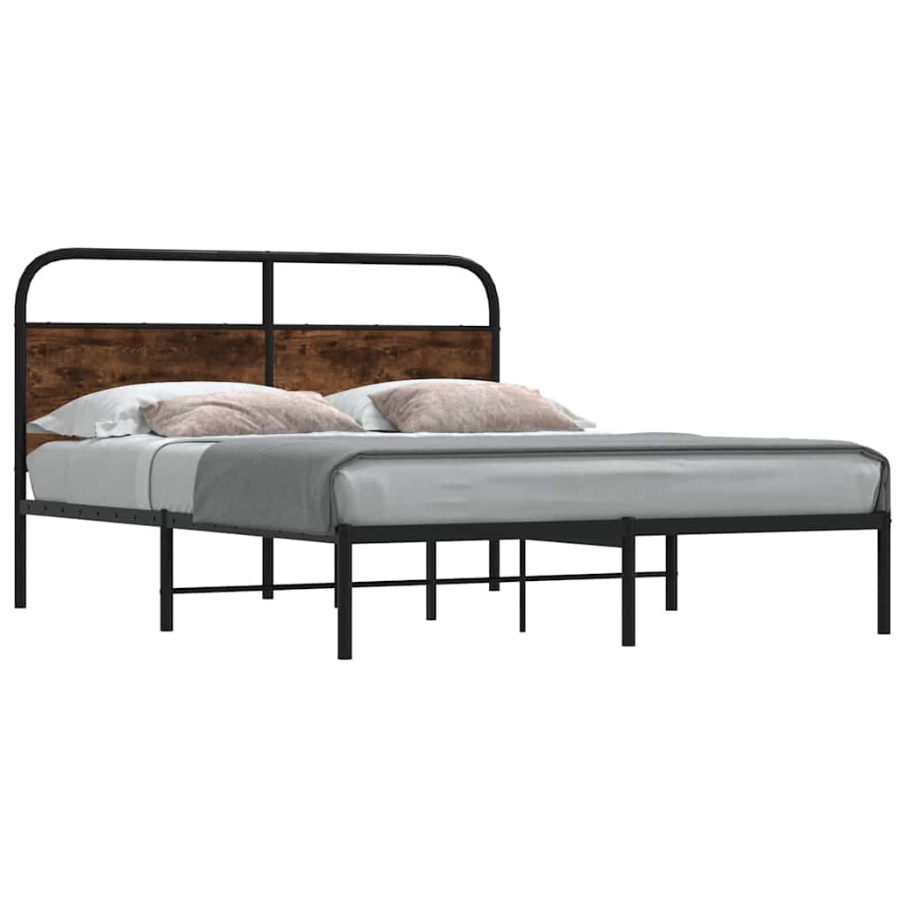 Giroletto senza Materasso Rovere Fumo 150x200 cm in Truciolato