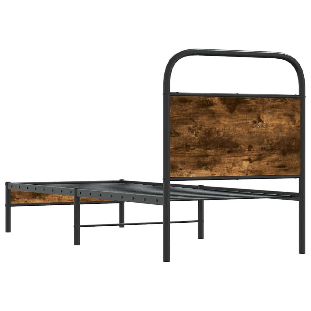 Giroletto senza Materasso Rovere Fumo 75x190 cm in Truciolato
