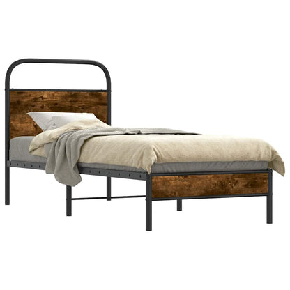 Giroletto senza Materasso Rovere Fumo 80x200 cm in Truciolato