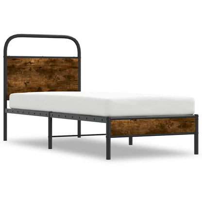 Giroletto senza Materasso Rovere Fumo 80x200 cm in Truciolato