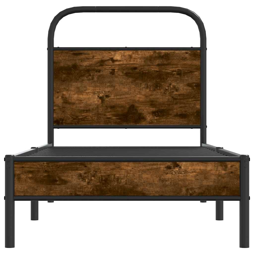 Giroletto senza Materasso Rovere Fumo 80x200 cm in Truciolato