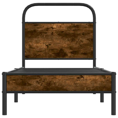 Giroletto senza Materasso Rovere Fumo 80x200 cm in Truciolato