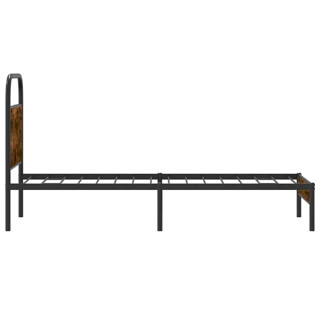 Giroletto senza Materasso Rovere Fumo 80x200 cm in Truciolato