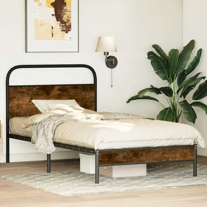 Giroletto senza Materasso Rovere Fumo 90x200 cm in Truciolato