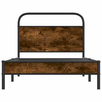 Giroletto senza Materasso Rovere Fumo 100x190 cm in Truciolato