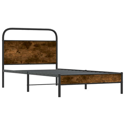 Giroletto senza Materasso Rovere Fumo 100x200 cm in Truciolato