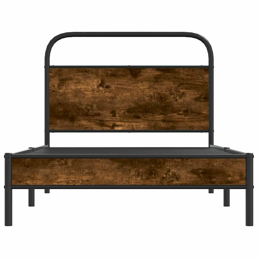 Giroletto senza Materasso Rovere Fumo 100x200 cm in Truciolato
