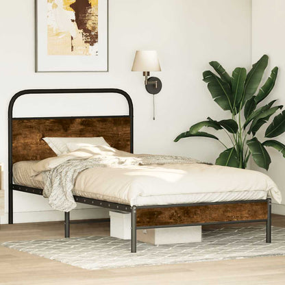 Giroletto senza Materasso Rovere Fumo 100x200 cm in Truciolato