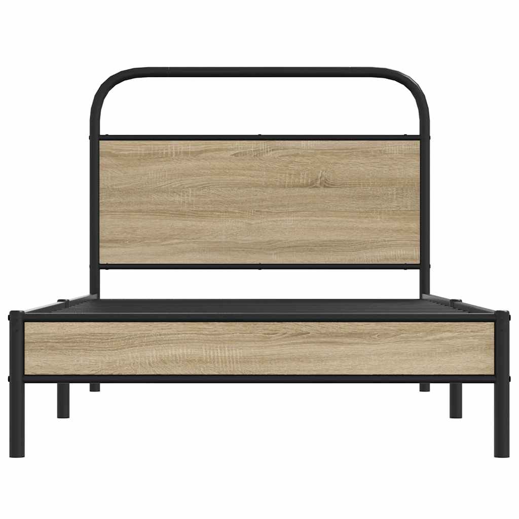 Giroletto senza Materasso Rovere Fumo 107x203 cm in Truciolato