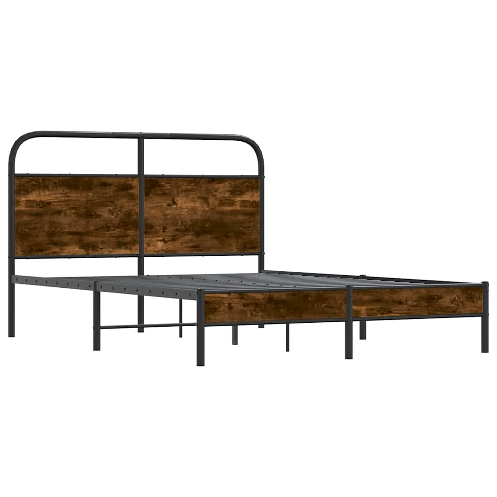 Giroletto senza Materasso Rovere Fumo 120x190 cm in Truciolato