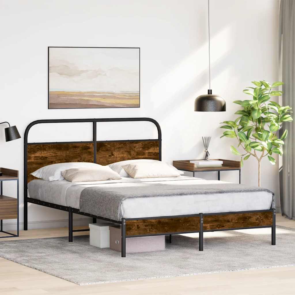 Giroletto senza Materasso Rovere Fumo 120x200 cm in Truciolato