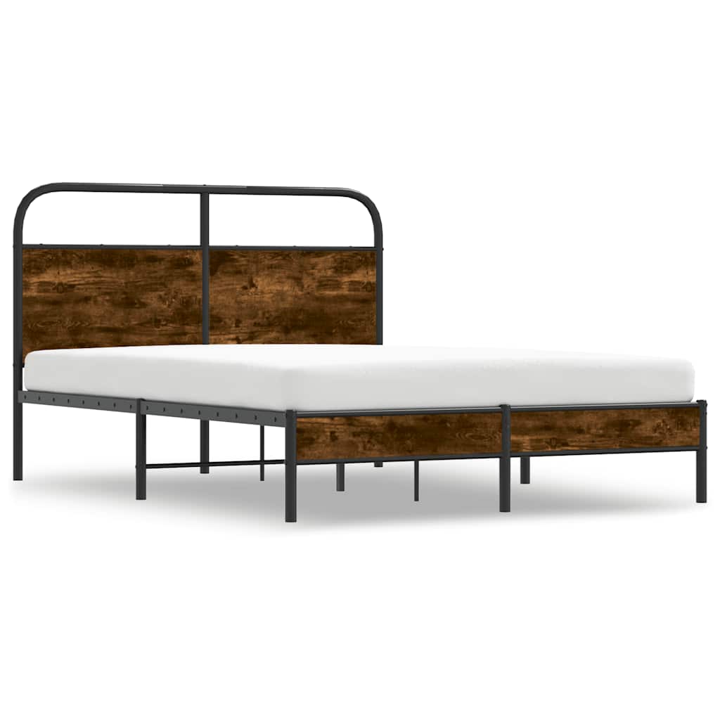 Giroletto senza Materasso Rovere Fumo 135x190 cm in Truciolato