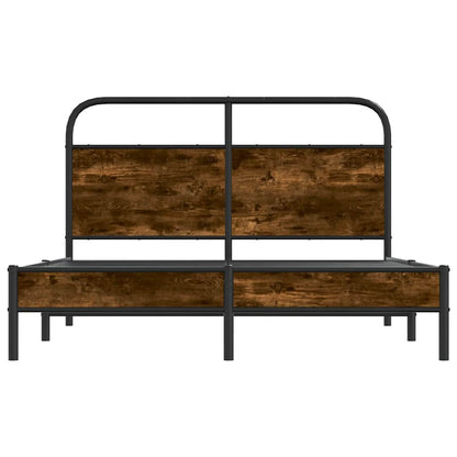 Giroletto senza Materasso Rovere Fumo 140x190 cm in Truciolato