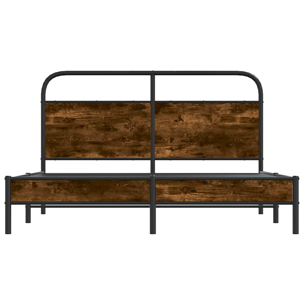 Giroletto senza Materasso Rovere Fumo 150x200 cm in Truciolato