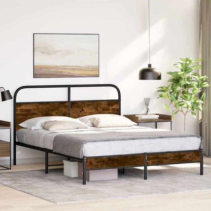 Giroletto senza Materasso Rovere Fumo 150x200 cm in Truciolato
