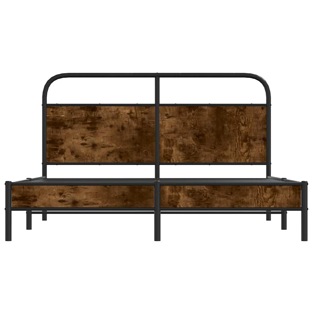 Giroletto senza Materasso Rovere Fumo 160x200 cm in Truciolato