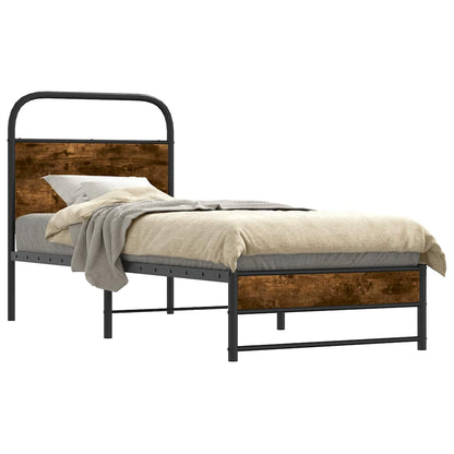 Giroletto senza Materasso Rovere Fumo 80x200 cm in Truciolato