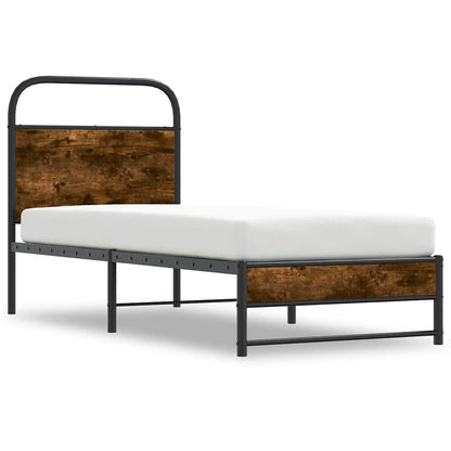 Giroletto senza Materasso Rovere Fumo 80x200 cm in Truciolato