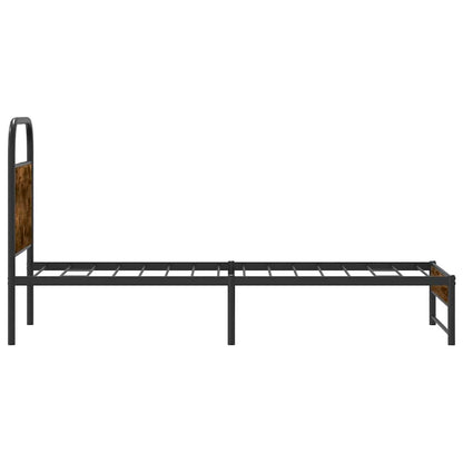Giroletto senza Materasso Rovere Fumo 80x200 cm in Truciolato