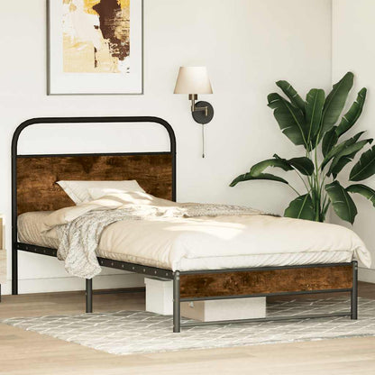 Giroletto senza Materasso Rovere Fumo 90x190 cm in Truciolato