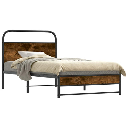 Giroletto senza Materasso Rovere Fumo 100x200 cm in Truciolato