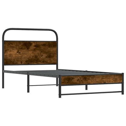 Giroletto senza Materasso Rovere Fumo 100x200 cm in Truciolato