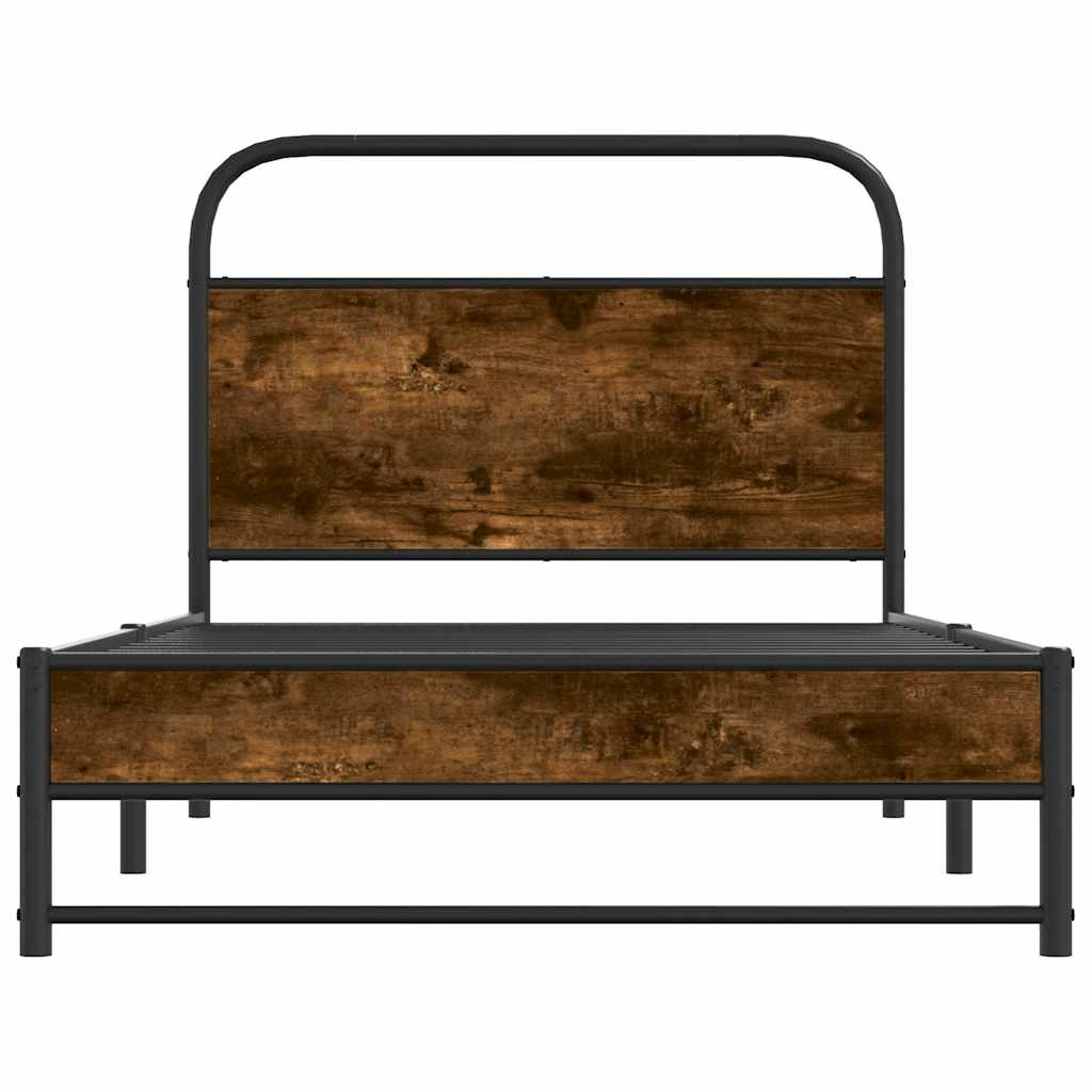 Giroletto senza Materasso Rovere Fumo 100x200 cm in Truciolato