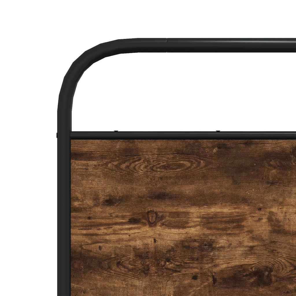 Giroletto senza Materasso Rovere Fumo 100x200 cm in Truciolato - homemem39