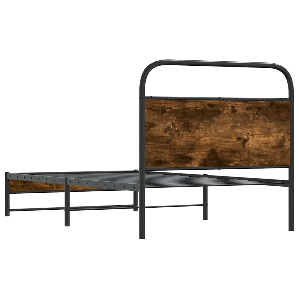 Giroletto senza Materasso Rovere Fumo 107x203 cm in Truciolato