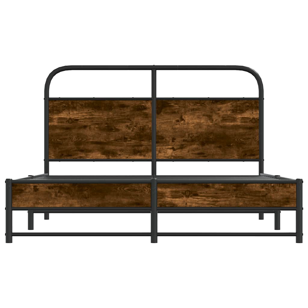 Giroletto senza Materasso Rovere Fumo 135x190 cm in Truciolato