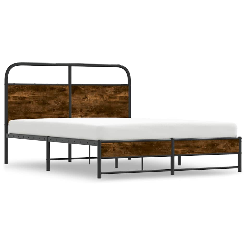 Giroletto senza Materasso Rovere Fumo 140x200 cm in Truciolato