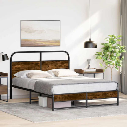 Giroletto senza Materasso Rovere Fumo 140x200 cm in Truciolato