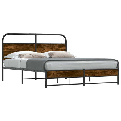 Giroletto senza Materasso Rovere Fumo 150x200 cm in Truciolato