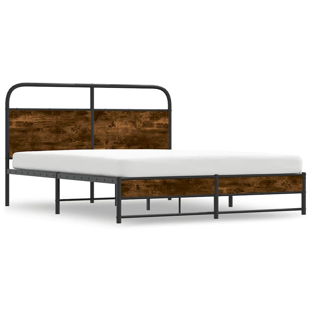Giroletto senza Materasso Rovere Fumo 150x200 cm in Truciolato