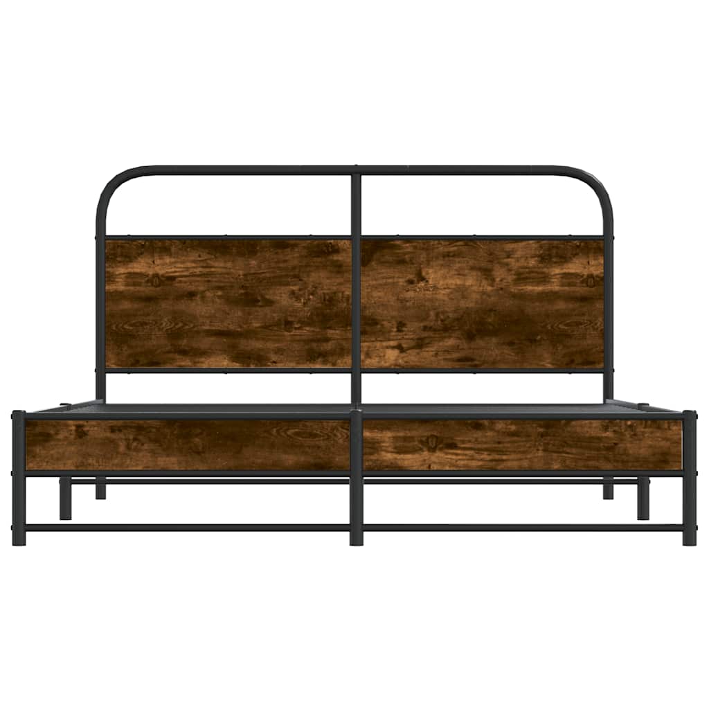 Giroletto senza Materasso Rovere Fumo 150x200 cm in Truciolato