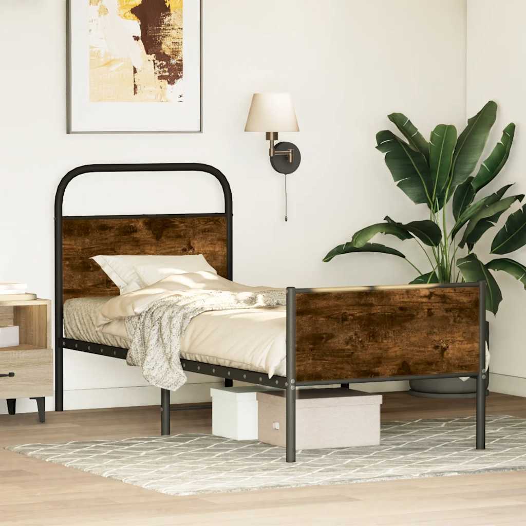 Giroletto senza Materasso Rovere Sonoma 80x200 cm in Truciolato