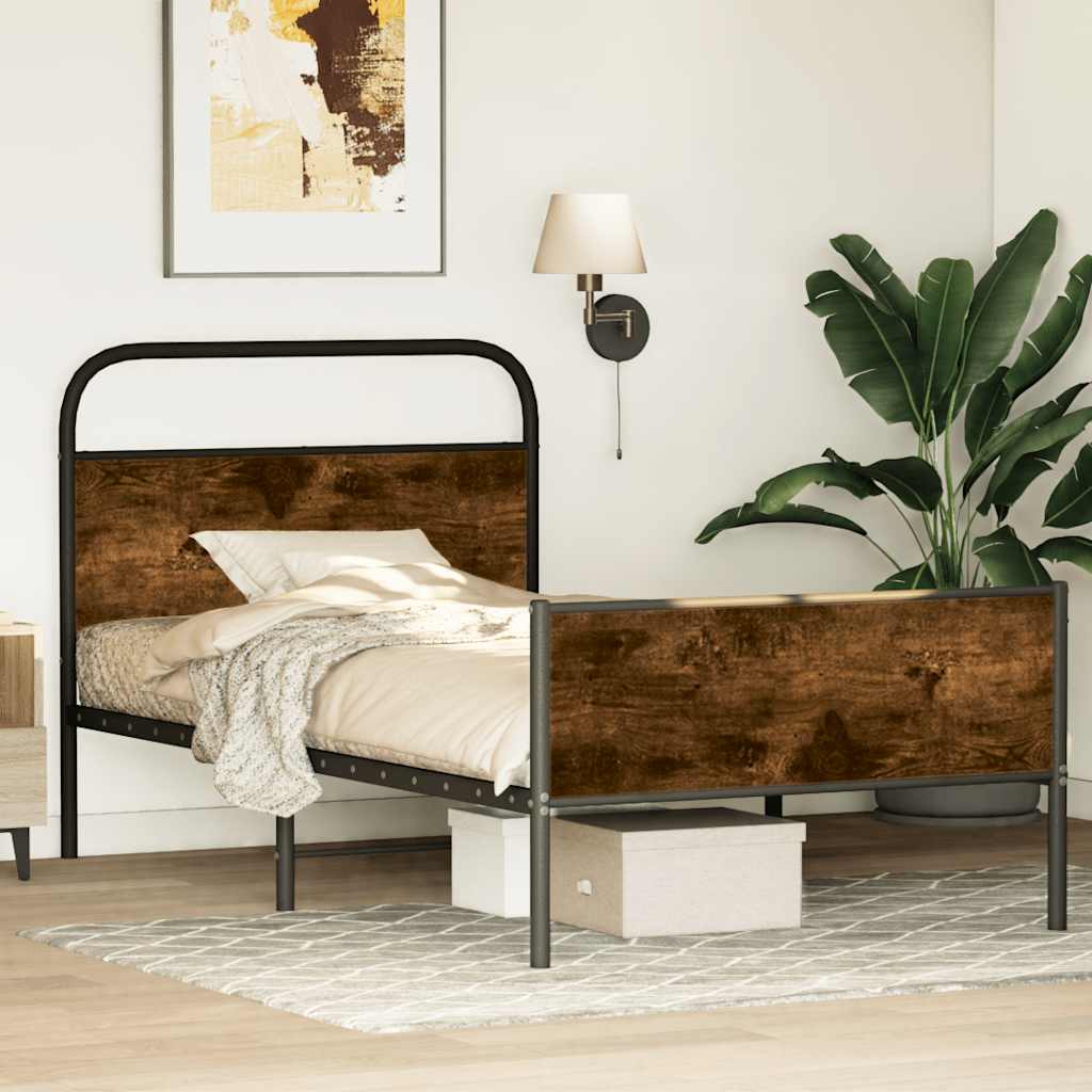 Giroletto senza Materasso Rovere Sonoma 90x190 cm in Truciolato