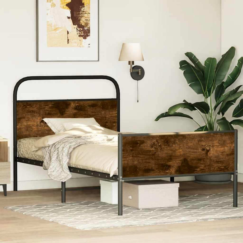 Giroletto senza Materasso Rovere Sonoma 100x190cm in Truciolato