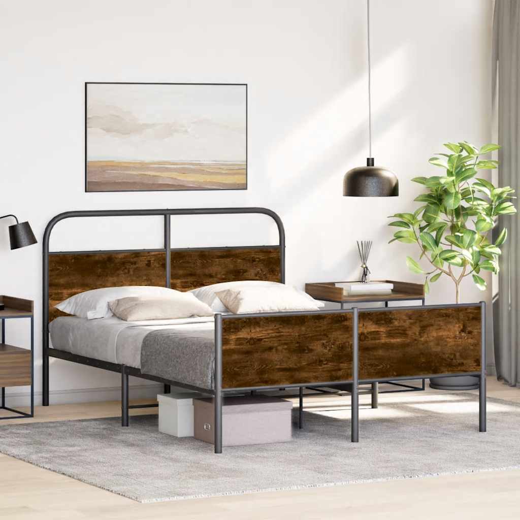Giroletto senza Materasso Rovere Sonoma 140x200cm in Truciolato