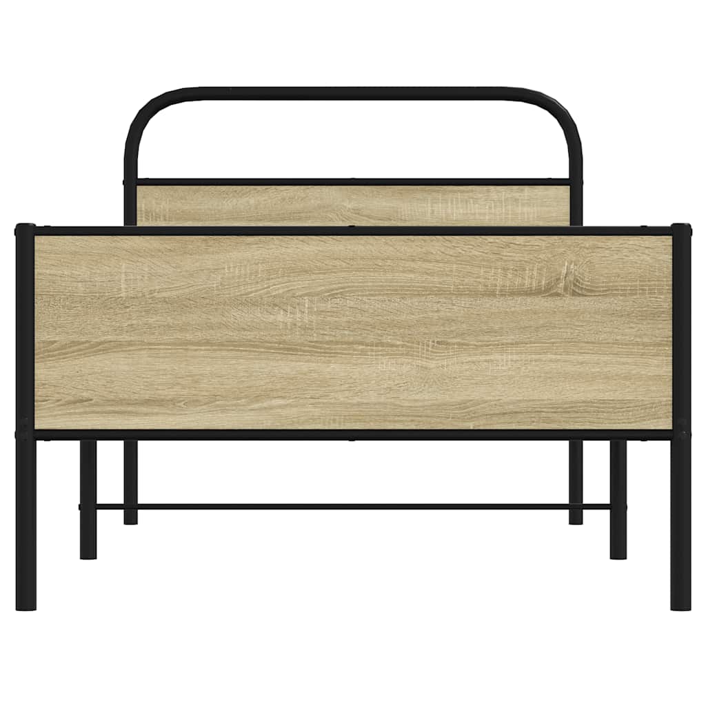 Giroletto senza Materasso Rovere Sonoma 100x200cm in Truciolato