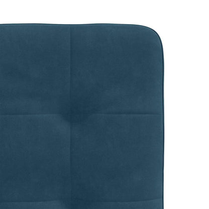 Sedie da Pranzo 4 pz Blu in Velluto