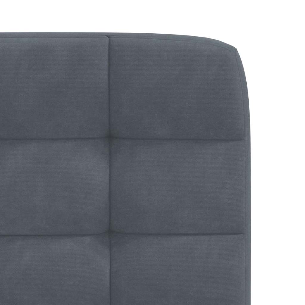 Sedie da Pranzo 4 pz Grigio Scuro in Velluto