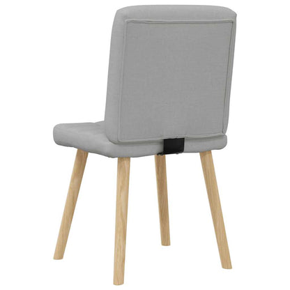 Sedie da Pranzo 4 pz Grigio Nuvola in Tessuto | homemem39