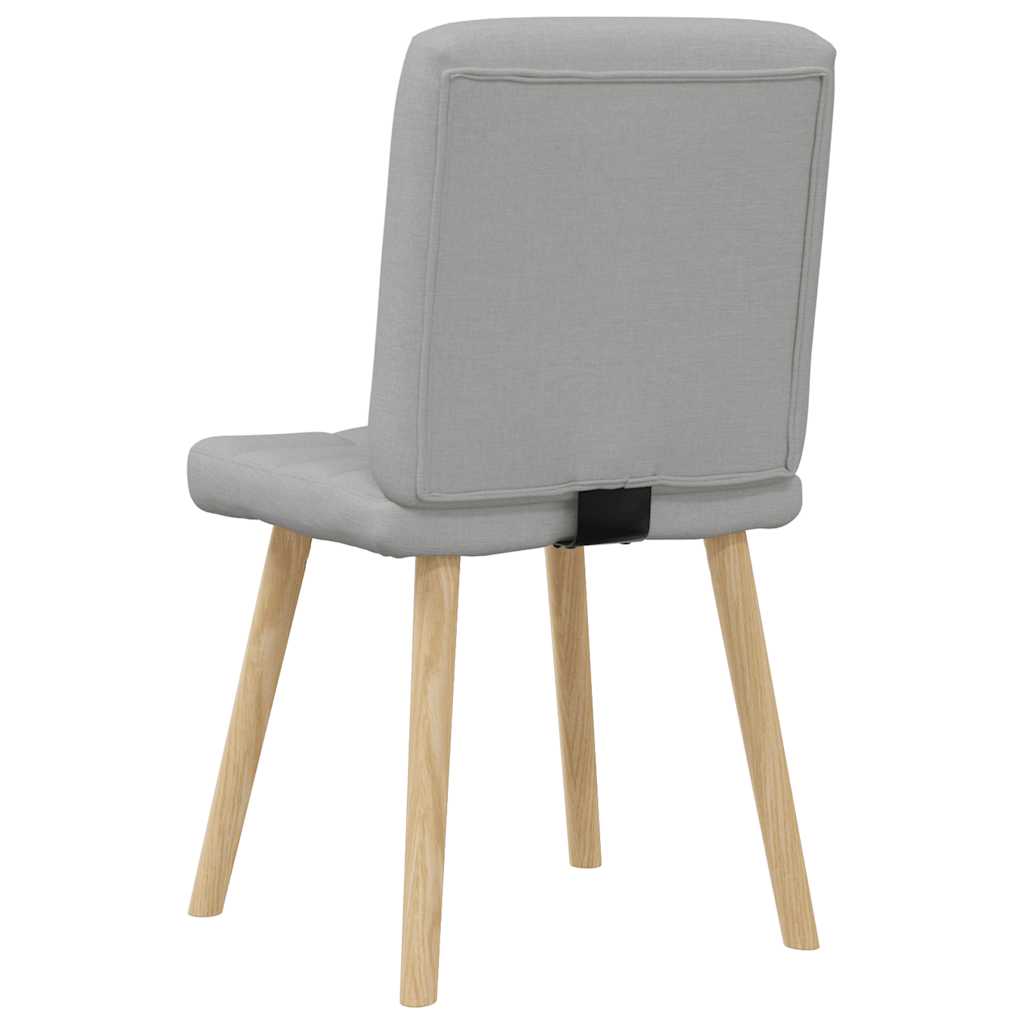 Sedie da Pranzo 4 pz Grigio Nuvola in Tessuto