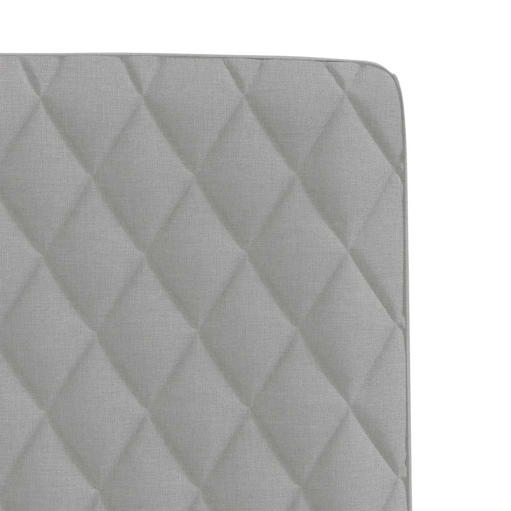 Sedie da Pranzo 4 pz Grigio Nuvola in Tessuto